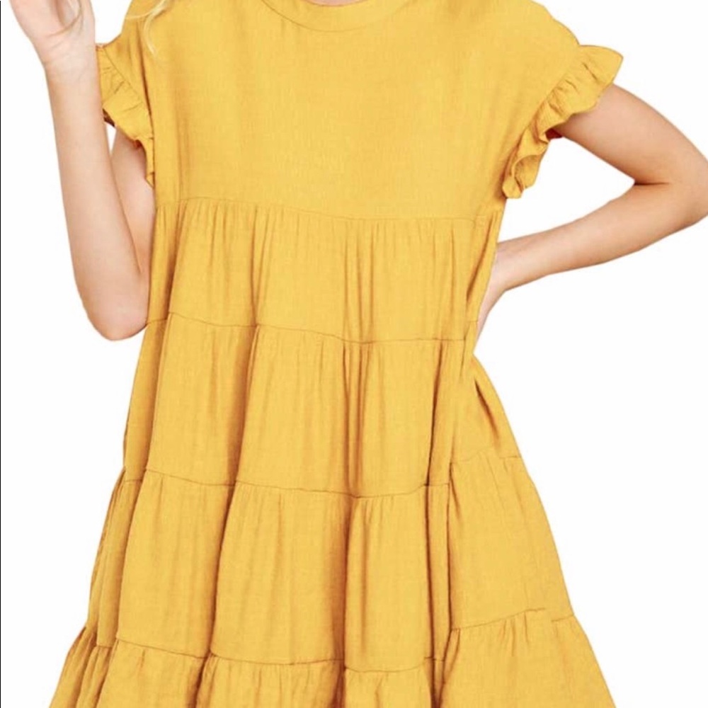 Ruffle Sleeve Dress